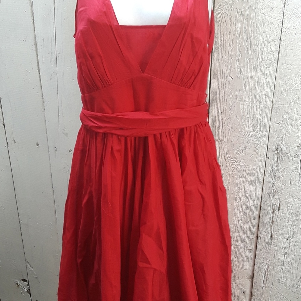 Red/Dark Orange Calvin Klein Summer Dress